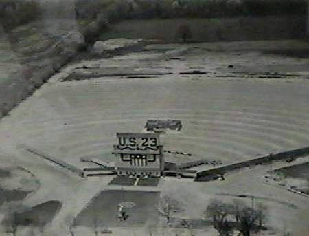 US-23 Drive-In Theater - Aerial 1950S Courtesy Lou Warrington